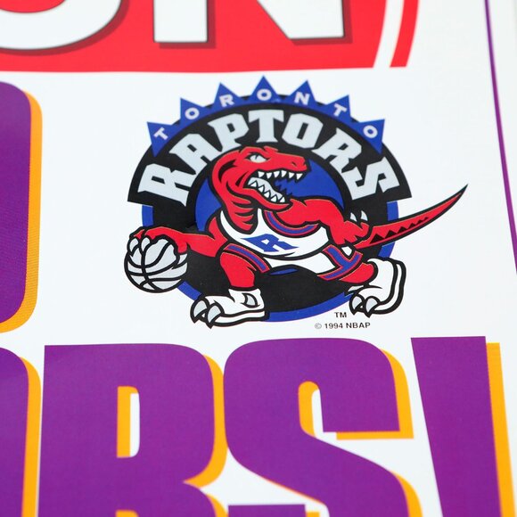 Vintage Toronto Raptors Poster Toronto Sun Sears NBA Basketball Sports 90s - Picture 6 of 7